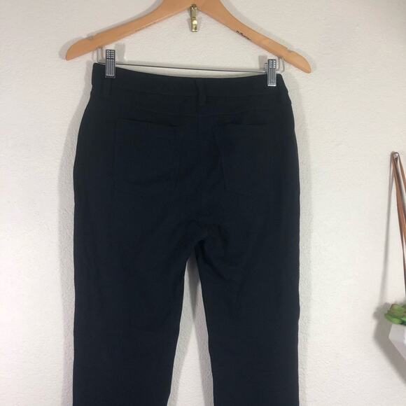 Eileen Fisher black stretchy ponte knit skinny pants 2 - Picture 7 of 9